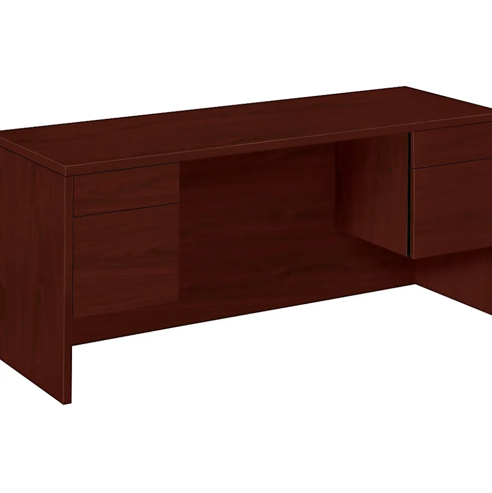 HON® 10500 Series™ 60"W Kneespace Credenza, Mahogany