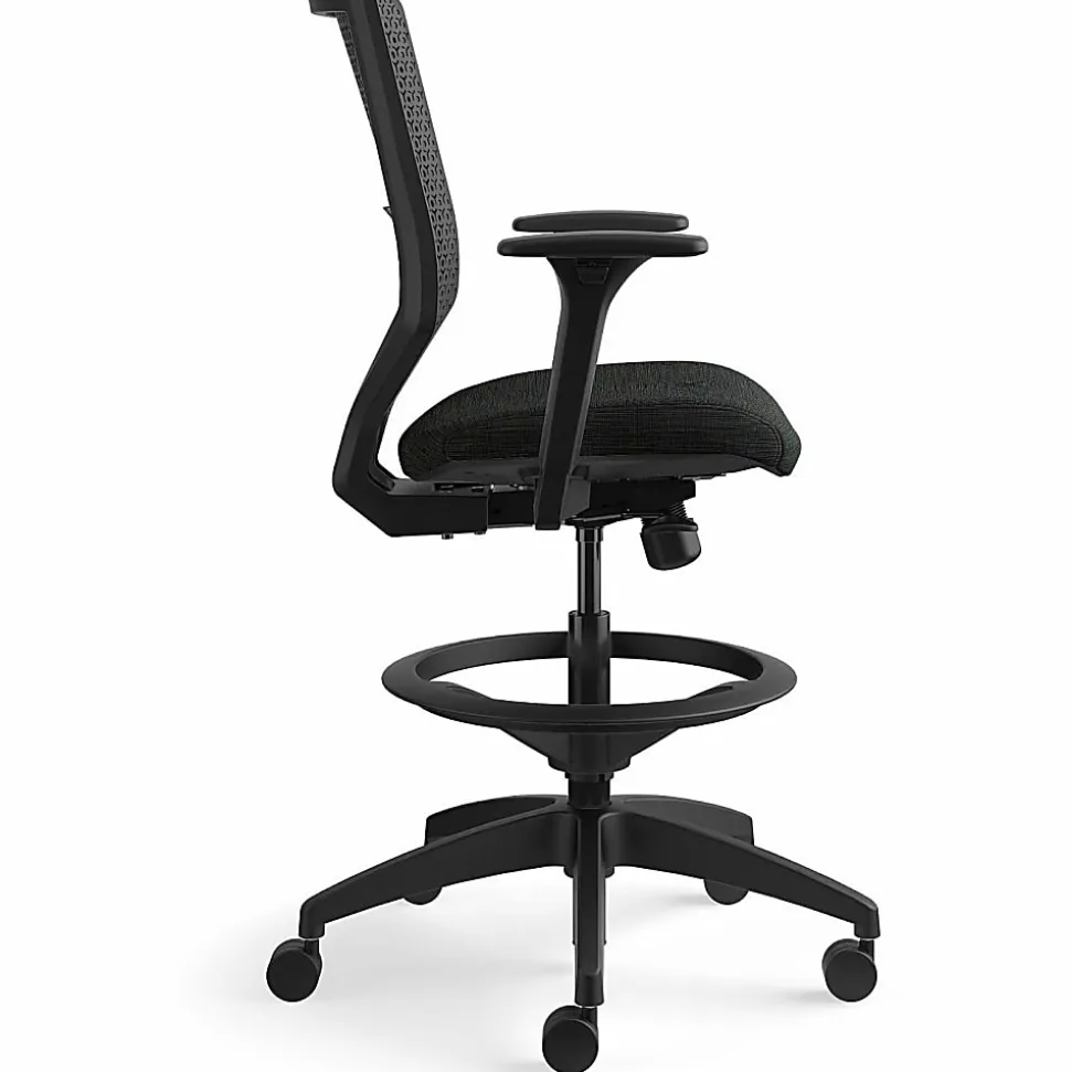 HON® Solve Task Stool, ReActiv, Black