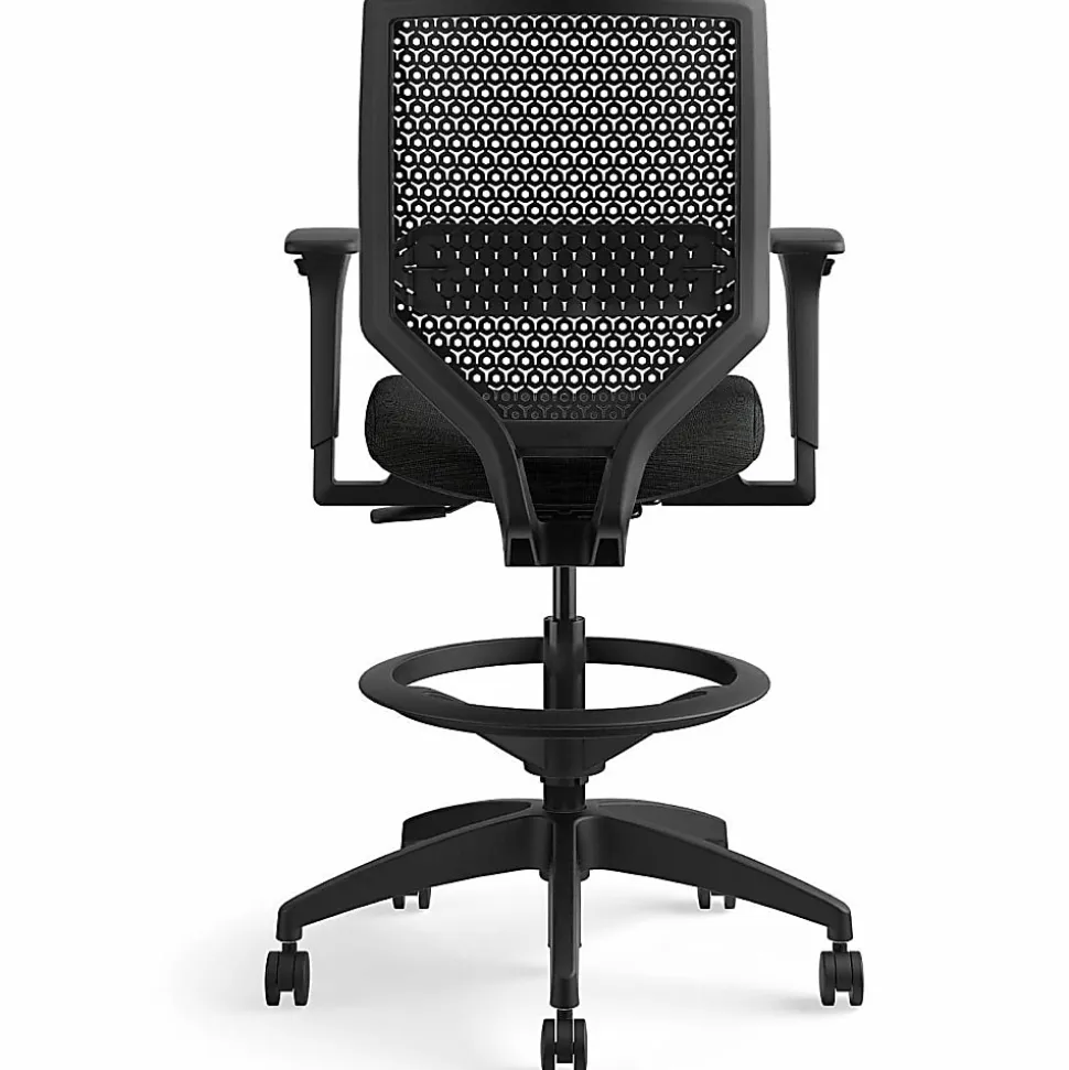 HON® Solve Task Stool, ReActiv, Black