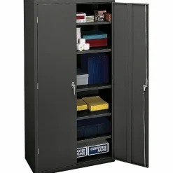 HONĀ® Steel Storage Cabinet, 5-Shelf, Charcoal