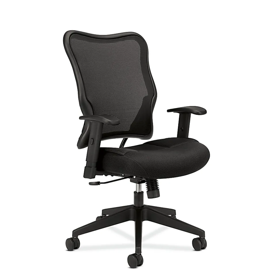 HON® VL702 Ergonomic Mesh High-Back Task Chair, Black