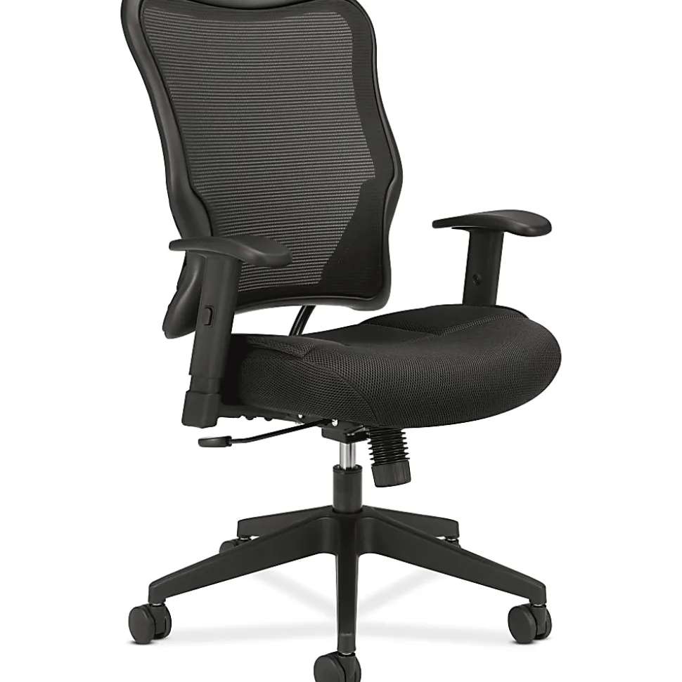 HON® VL702 Ergonomic Mesh High-Back Task Chair, Black