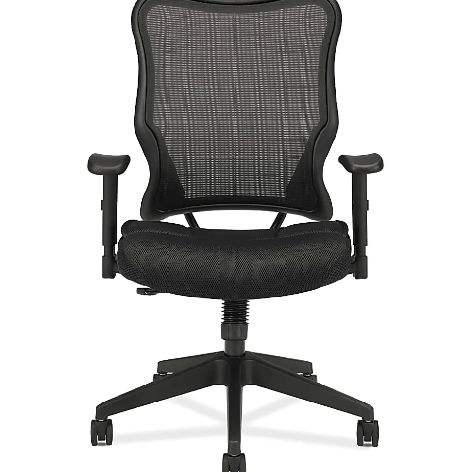 HON® VL702 Ergonomic Mesh High-Back Task Chair, Black