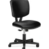 HON® Volt 5703 Bonded Leather Low-Back Chair, Black
