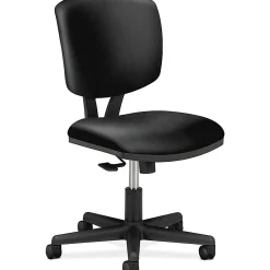 HONĀ® Volt 5703 Bonded Leather Low-Back Chair, Black