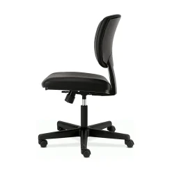 HON® Volt 5703 Bonded Leather Low-Back Chair, Black