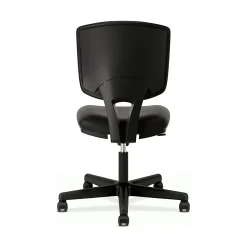 HON® Volt 5703 Bonded Leather Low-Back Chair, Black