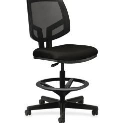 HON® Volt Extended-Height Stool, Mesh/Fabric, Black