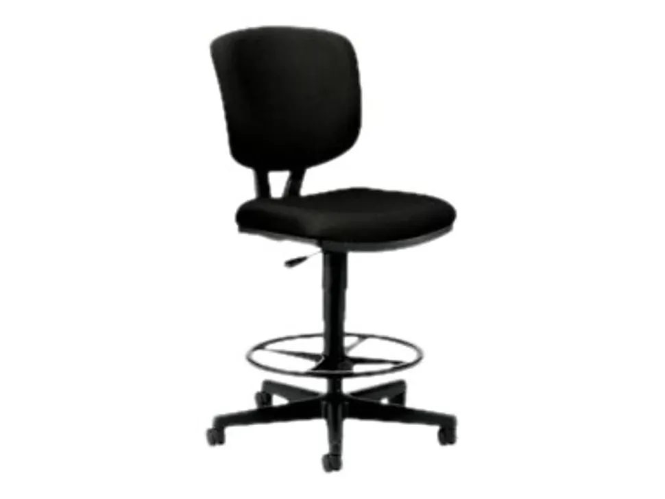 HON® Volt® 5705 Fabric Mid-Back Stool, Black