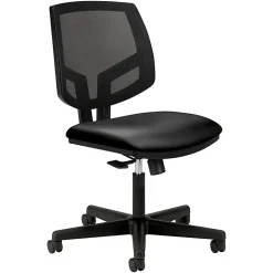 HONĀ® Volt Mesh Bonded Leather Mid-Back Task Chair, Black