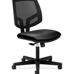 HON® Volt Mesh Bonded Leather Mid-Back Task Chair, Black