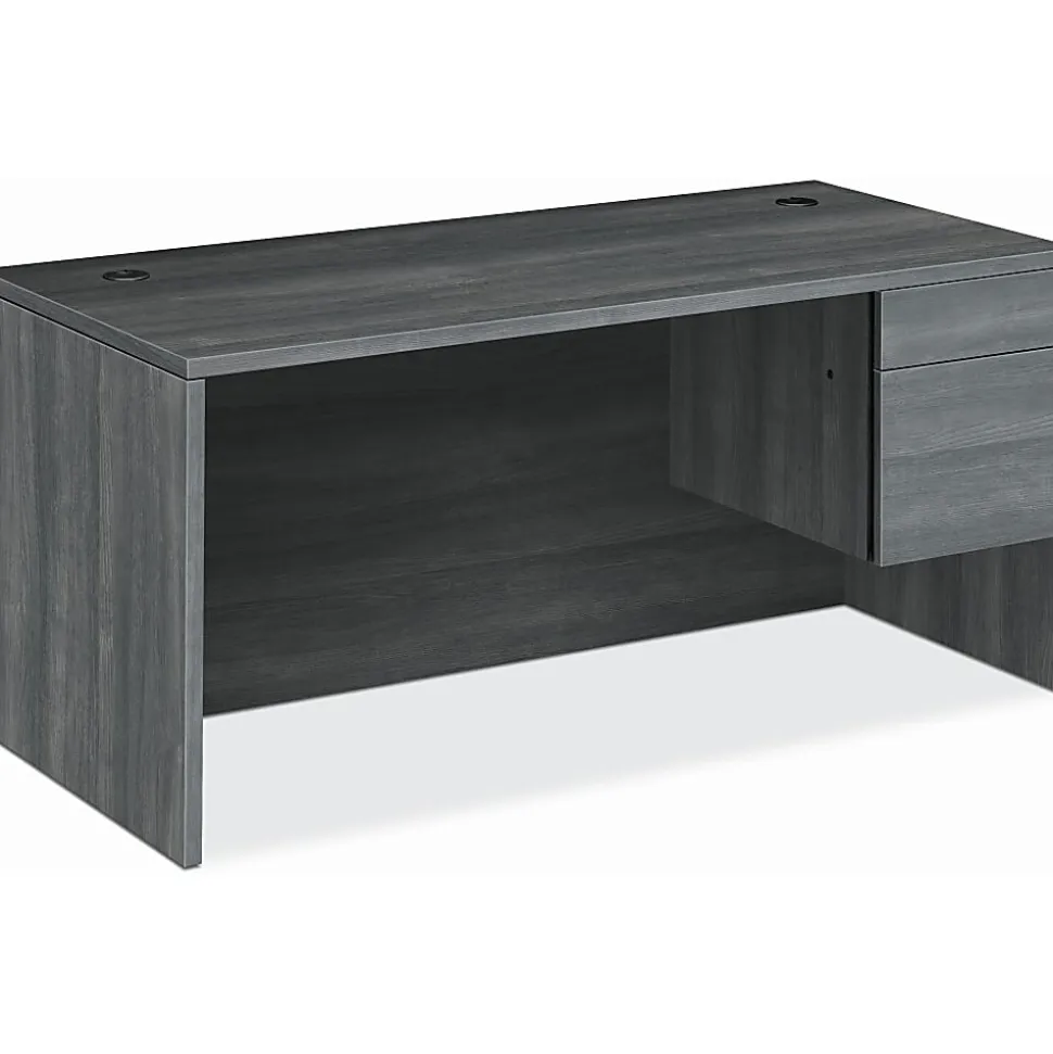 HON® 10500 66"W Right-Pedestal Computer Desk, Gray