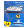 Hospeco Safe & Soft Plastic Applicator Tampons, Regular Absorbency,18 Tampons Per Box, Case Of 12 Boxes