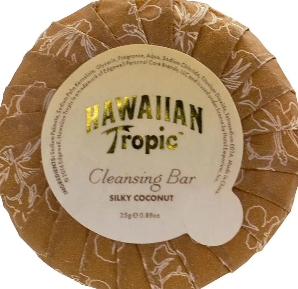 Hotel Emporium Hawaiian Tropic Cleansing Bars, Silky Coconut, 0.88 Oz, Case Of 300 Bars