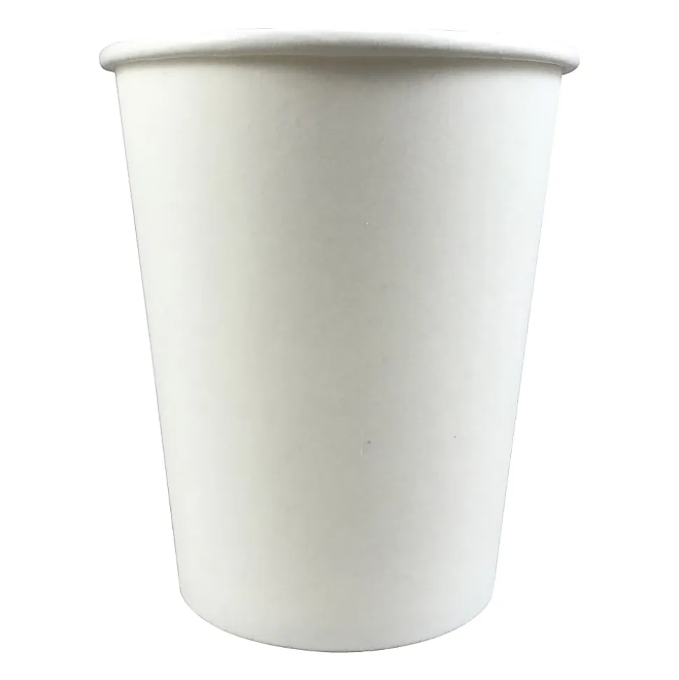 Hotel Emporium Individually Wrapped Generic Hot Cups, 8 Oz, White, Pack Of 1,000