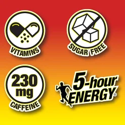 5-Hour Energy Extra-Strength Berry, 1.93 Oz, 12 Bottled Per Pack, Box Of 2 Packs