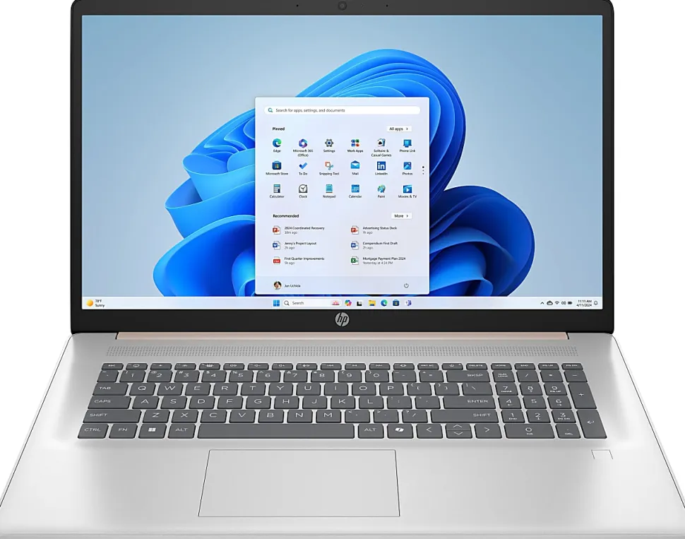 HP 17-cn3375nr Laptop, 17.3" Screen, Intel Core i5, 8GB Memory, 512GB Solid State Drive, Windows 11 Home