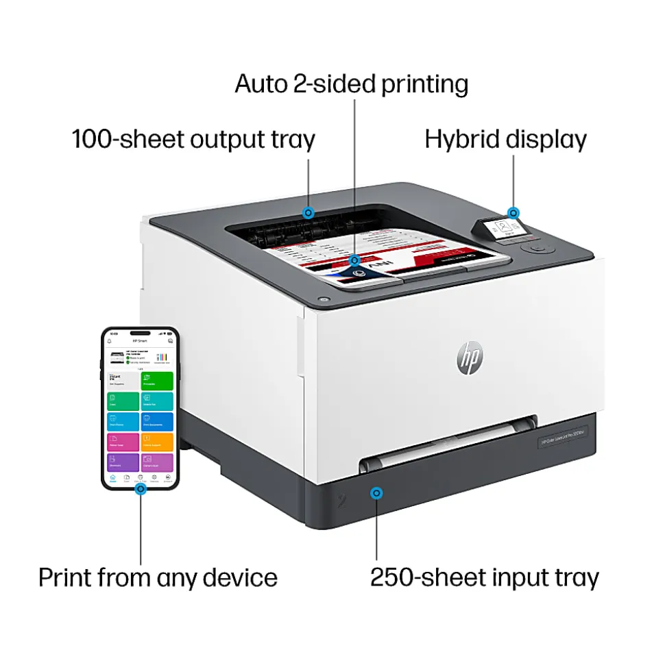 HP Color LaserJet Pro 3201dw Wireless Laser Color Printer
