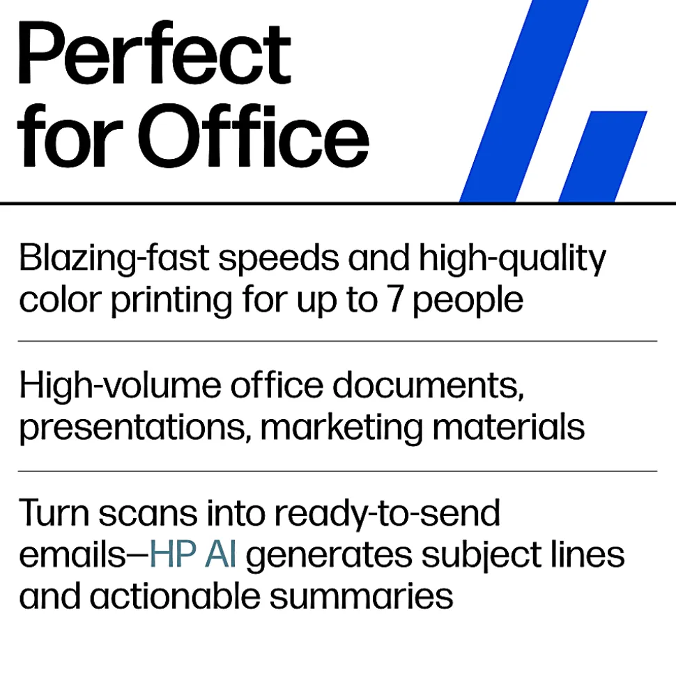 HP Color LaserJet Pro MFP 3301fdw Wireless Printer, Print, scan, copy, fax, Fast speeds, Easy setup, Mobile printing, Best for office, AI-enabled