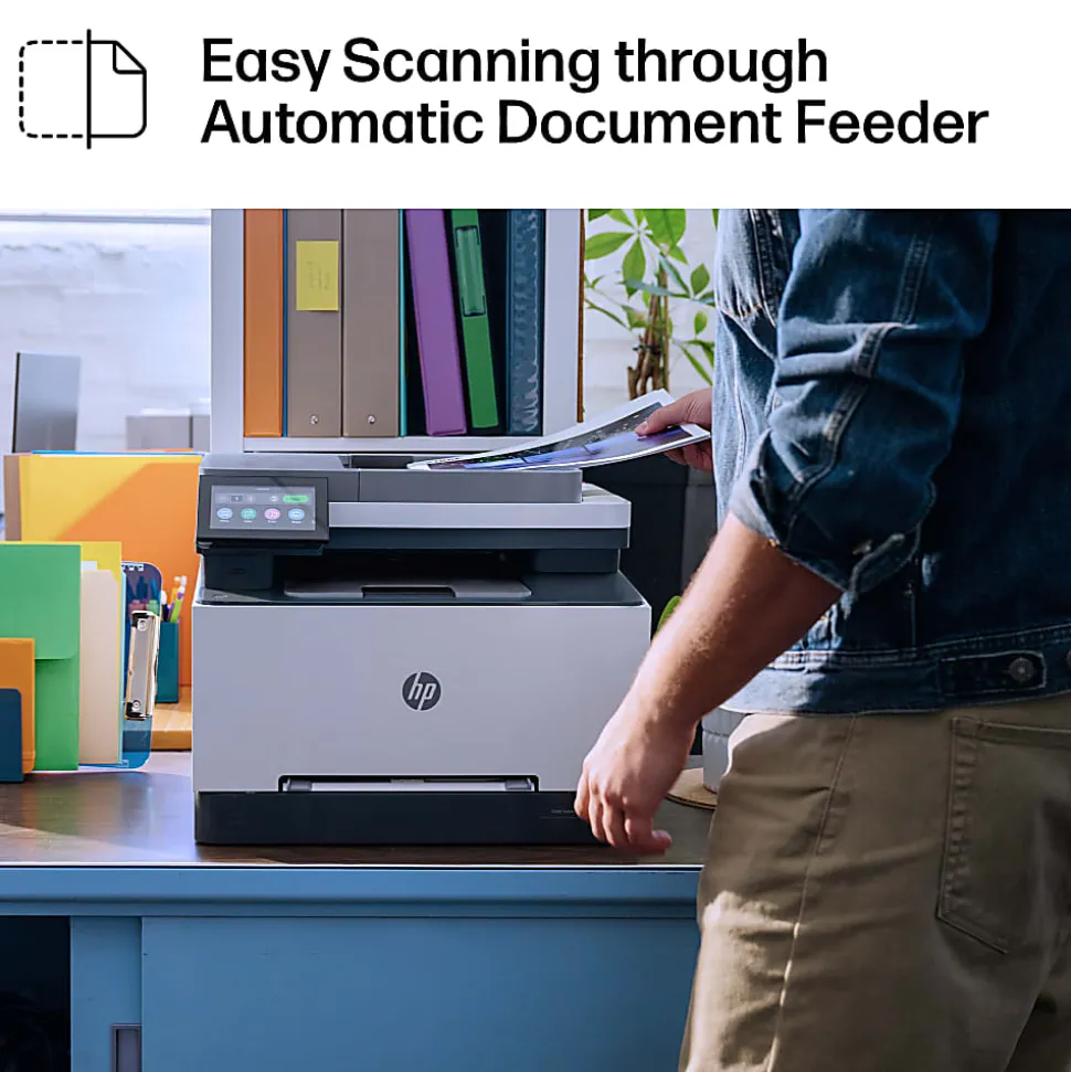 HP Color LaserJet Pro MFP 3301sdw Wireless Printer, Print, scan, copy, Fast speeds, Easy setup, Mobile printing, Best for office, AI-enabled