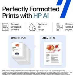 HP DeskJet 4255e Wireless All-in-One Color Inkjet Printer, Scanner, Copier, Best for home, 3 months of free Instant Ink, AI-enabled (588S6A)
