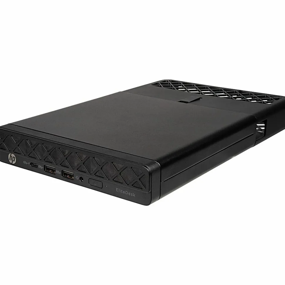 HP EliteDesk 8 G1a Desktop Computer, AMD Ryzen AI 5 340, 16 GB, 256 GB PCI Express NVMe SSD, Mini PC, Jack Black, D36E5UTABA