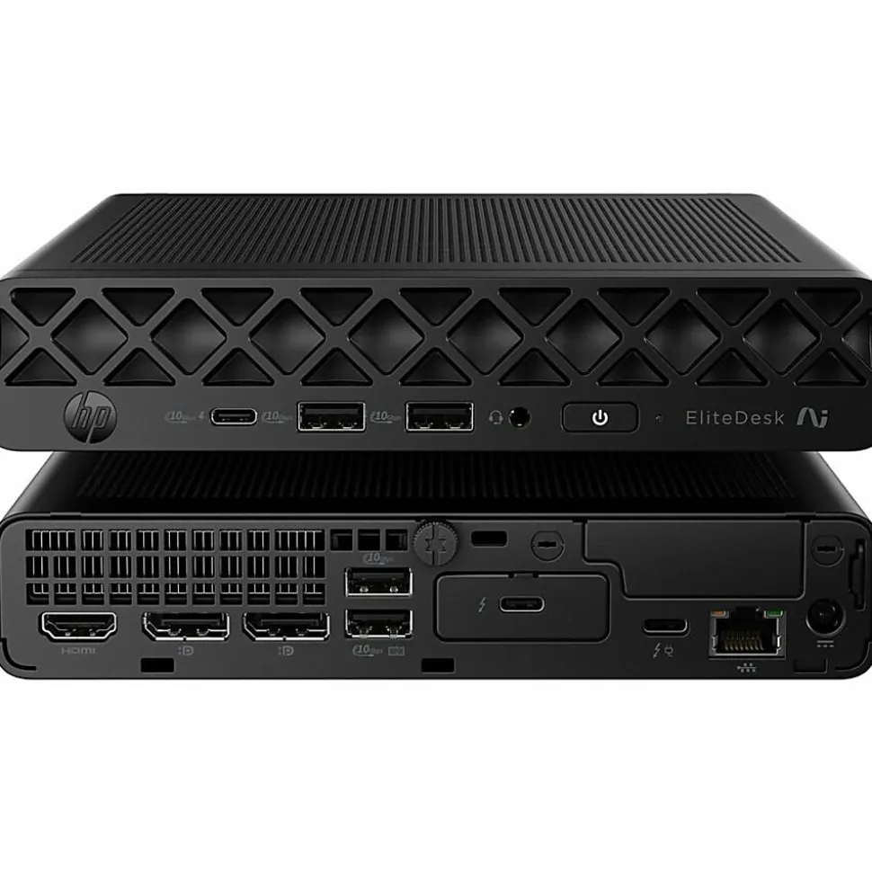 HP EliteDesk 8 G2i Next Gen AI PC, Mini Core Ultra 5, 16 GB, SSD 256 GB, Win 11 Home, Jack Black, Smart Buy, with HP Wolf Pro Security Edition