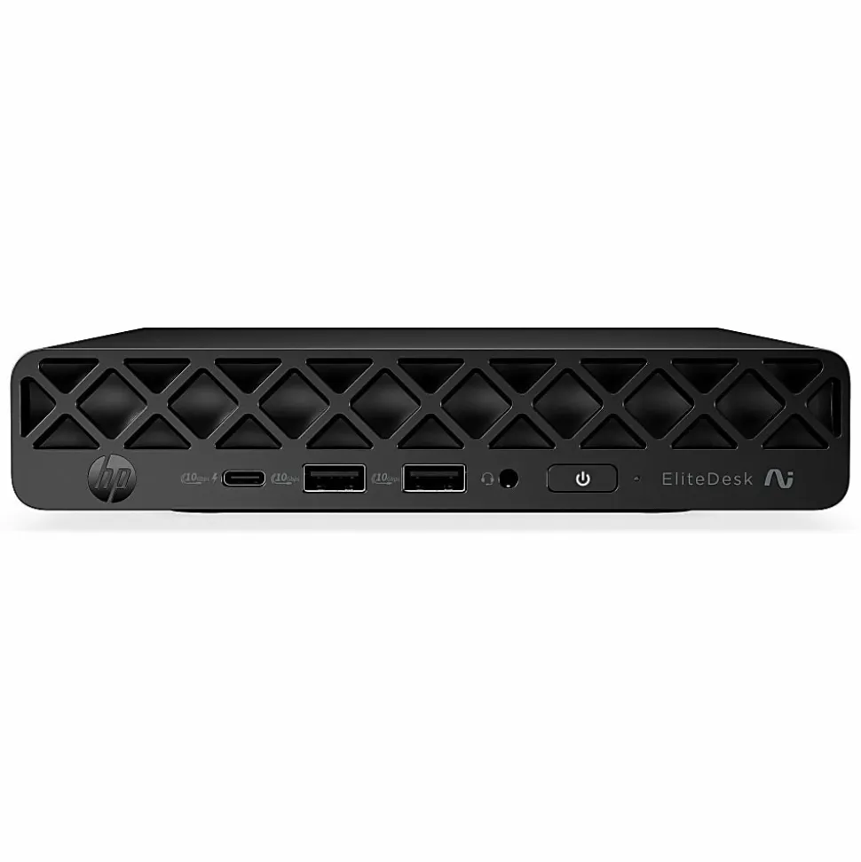 HP EliteDesk 8 G2i Next Gen AI PC, Mini Core Ultra 7, vPro, 32 GB, SSD 512 GB, Win 10 Pro, Jack Black, Smart Buy, with HP Wolf Pro Security Edition