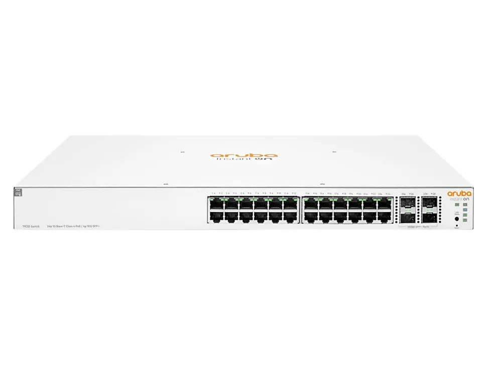 HPE Networking Instant On 1930 24G Class4 PoE 4SFP/SFP+ 195W Switch - Switch - L3 - managed - 24x 10/100/1000 (PoE) + 4x 1 Gigabit/10 Gigabit SFP+