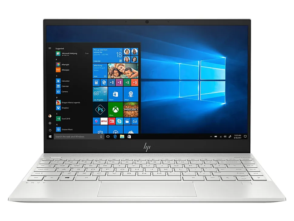 HP ENVY 13-aq0050od Laptop, 13.3" Full HD Screen, Intel® Core™ i5-8265U, 8GB Memory, 256GB Solid State Drive, Windows® 10 Home 64