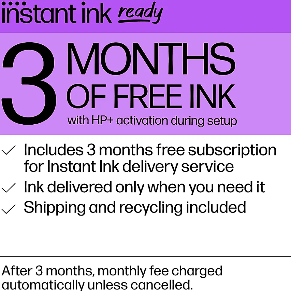 HP ENVY 6055e Wireless All-in-One Color Printer with 3 months Free Instant Ink with HP+ (223N1A)