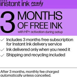 HP ENVY 6455e Wireless All-in-One Color Printer with 3 months Free Instant Ink with HP+ (223R1A)