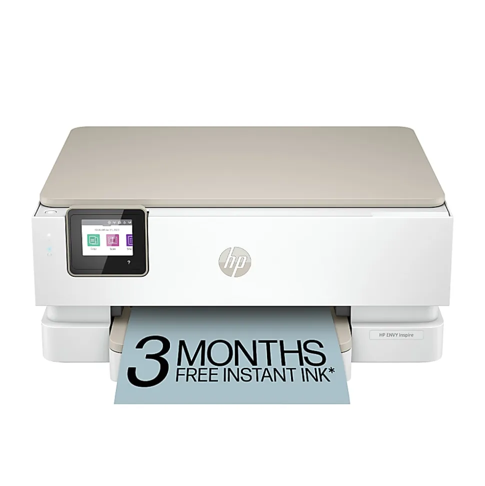 HP Envy Inspire 7255e Wireless Color Inkjet Printer, prints, scans, copies, duplex, great for home, 3-mo free Instant Ink, AI-enabled (1W2Y9A)