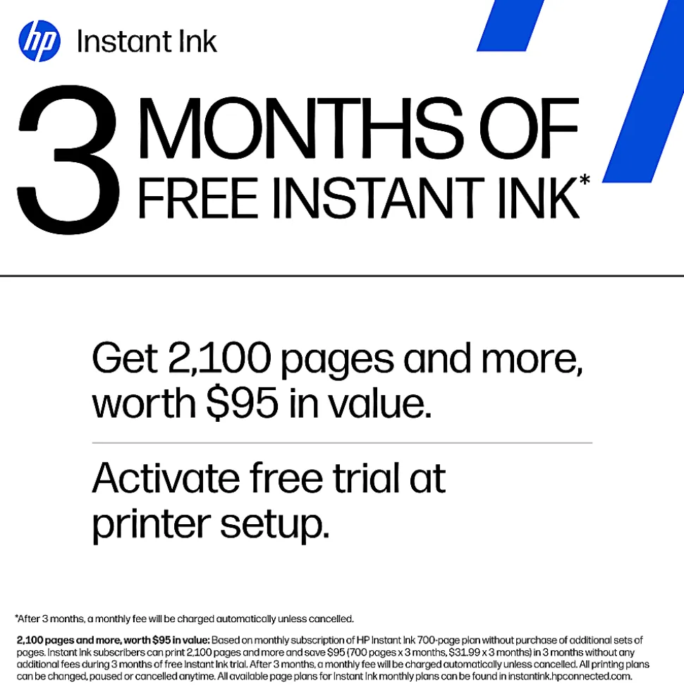 HP Envy 6155 Wireless All-in-One Color Inkjet Printer, Print/Scan/Copy, Duplex Printing, 3 Months of free Instant Ink