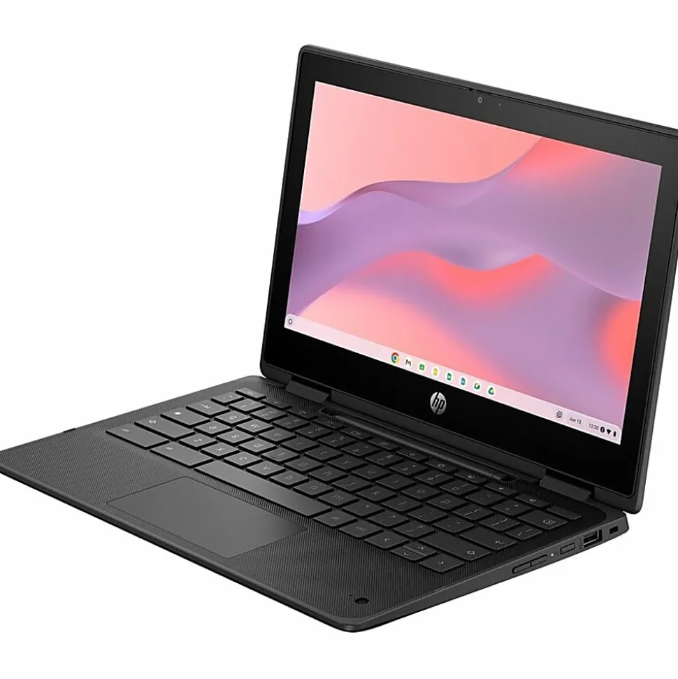 HP Fortis Flip G1m 11.6" Touchscreen Rugged Convertible 2 in 1 Chromebook, 60 Hz, Octa-core (ARM Cortex A76 + Cortex A55), 8 GB, Jet Black, BV0Y3UTABA