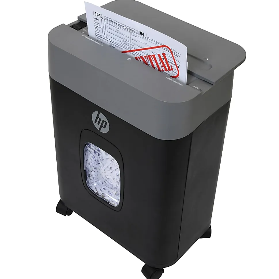 HP HP-CC8 8-Sheet Crosscut Shredder, 91033A