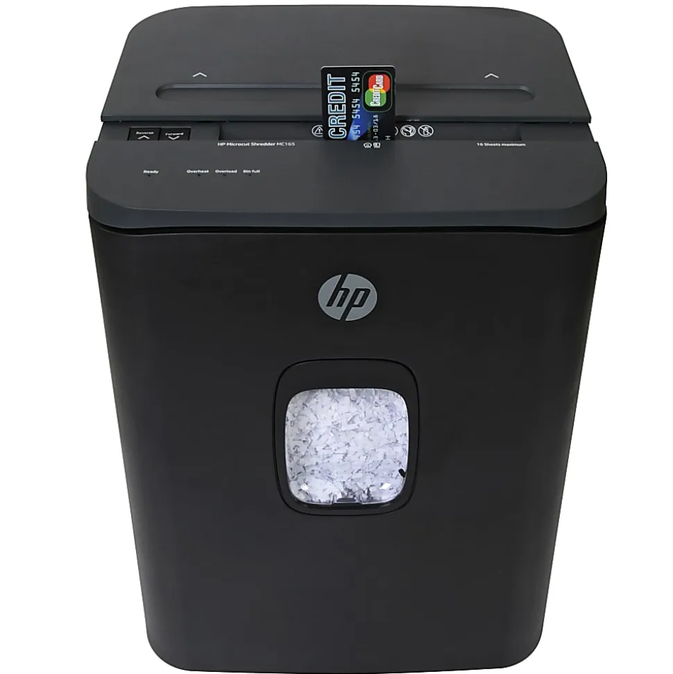 HP HP-MC165 16-Sheet Microcut Shredder, 91044Q