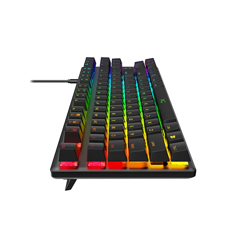 HP HyperX Alloy Origins Core Mechanical Gaming Keyboard, HX Aqua (US Layout), Full Size, Black, 4P5P1AA#ABA