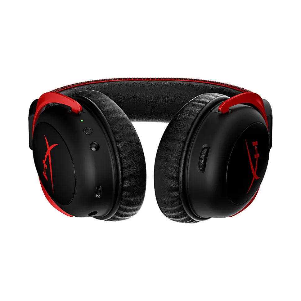 HP HyperX Cloud II Wireless Gaming Headset, Black/Red, 4P5K4AA