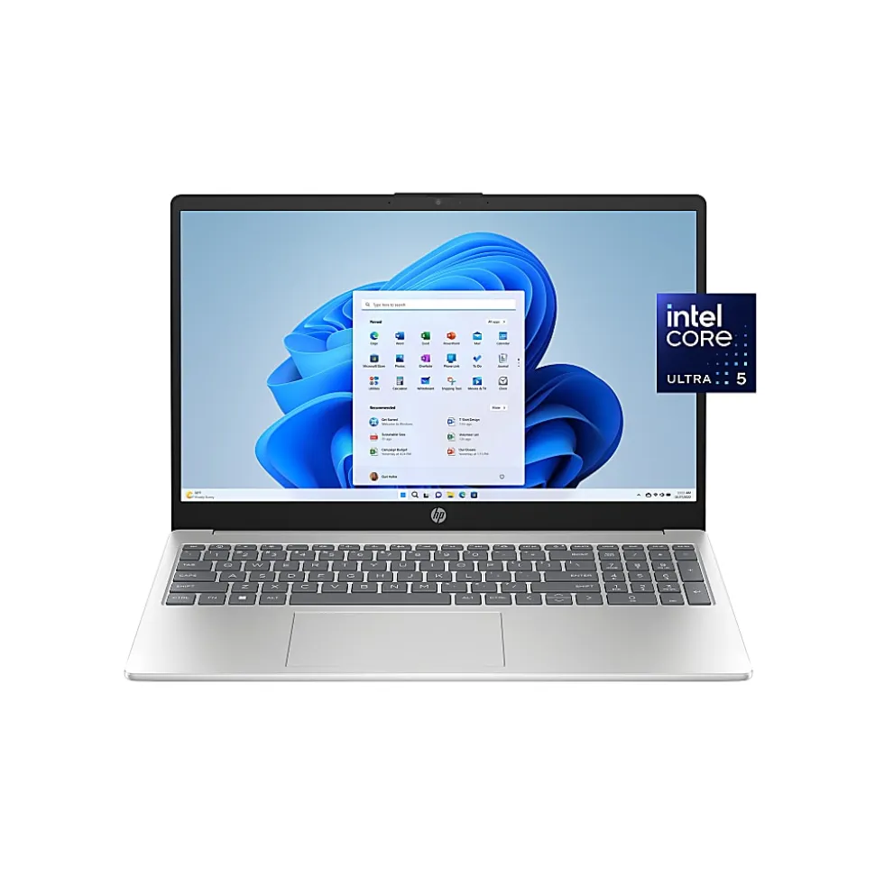 HP 15.6" Laptop, FHD Display, Intel Core Ultra 5 125H, 8 GB RAM, 512 GB SSD, Intel Arc Graphics, Windows 11 Home (15-fd1065od)