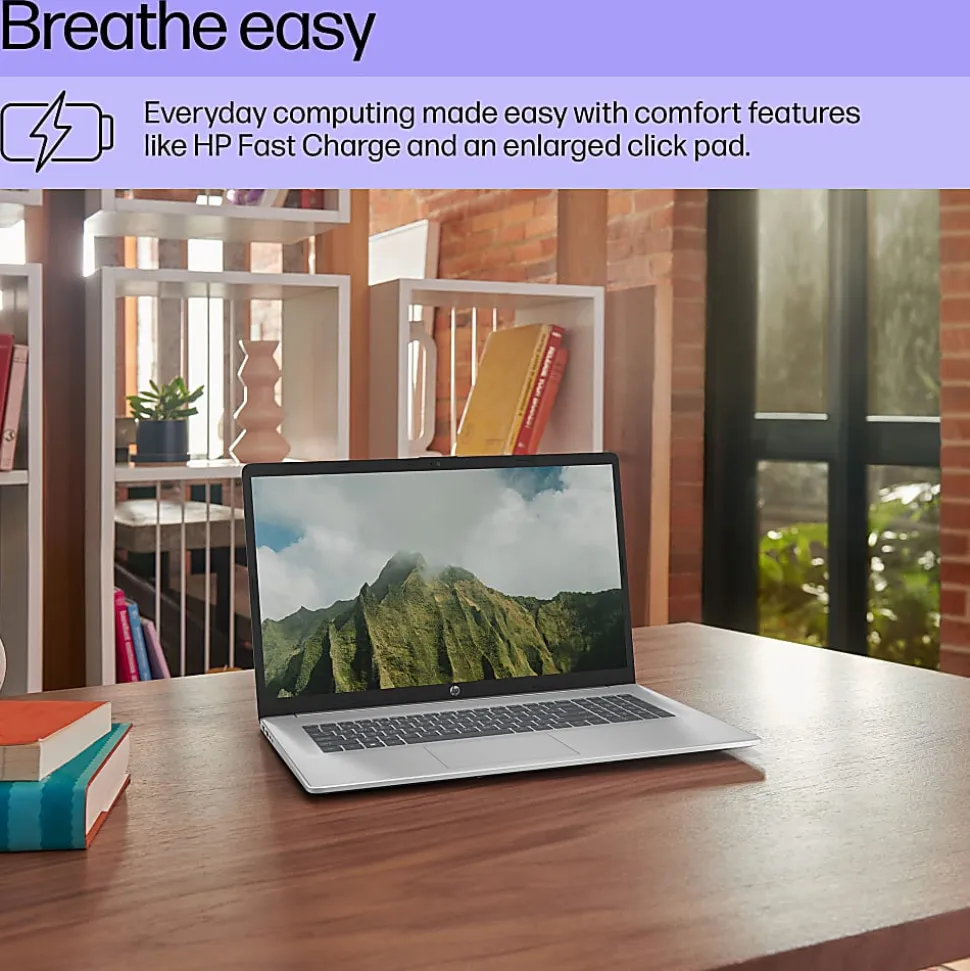 HP 17.3" Laptop, Open Box, AMD Ryzen 3, AI Enabled, 8GB RAM, 256GB Solid State Drive, Wi-Fi 6, Windows® 11 Home (17-cp2134od)