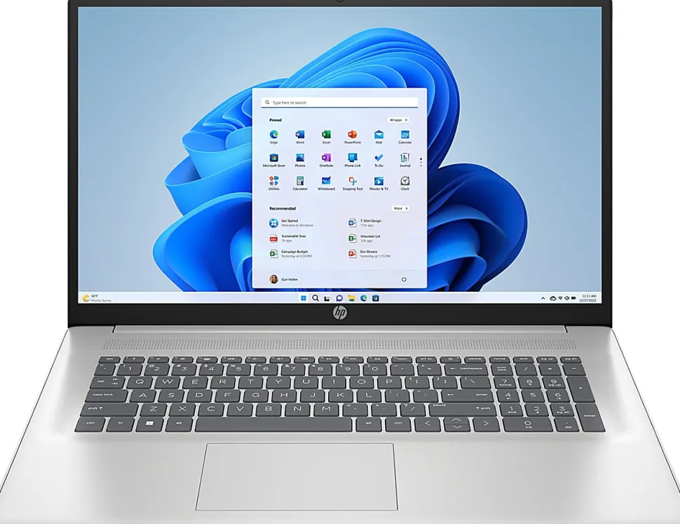 HP 17.3" Laptop, Open Box, AMD Ryzen 3, AI Enabled, 8GB RAM, 256GB Solid State Drive, Wi-Fi 6, Windows® 11 Home (17-cp2134od)