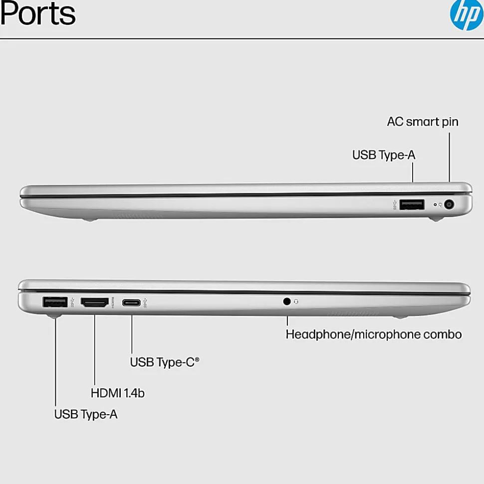 HP 15.6" Laptop, Open Box, FHD Display, Intel Core Ultra 5 125H, 8 GB RAM, 512 GB SSD, Intel Arc Graphics, Windows 11 Home (15-fd1065od)