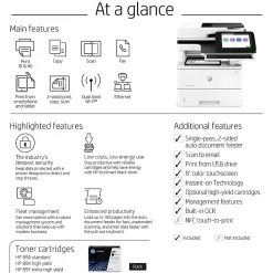 HP LaserJet Enterprise Flow MFP M528z Laser Monochrome Printer