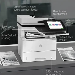 HP LaserJet Enterprise Flow MFP M528c Laser Monochrome Printer, 1PV66ABGJ