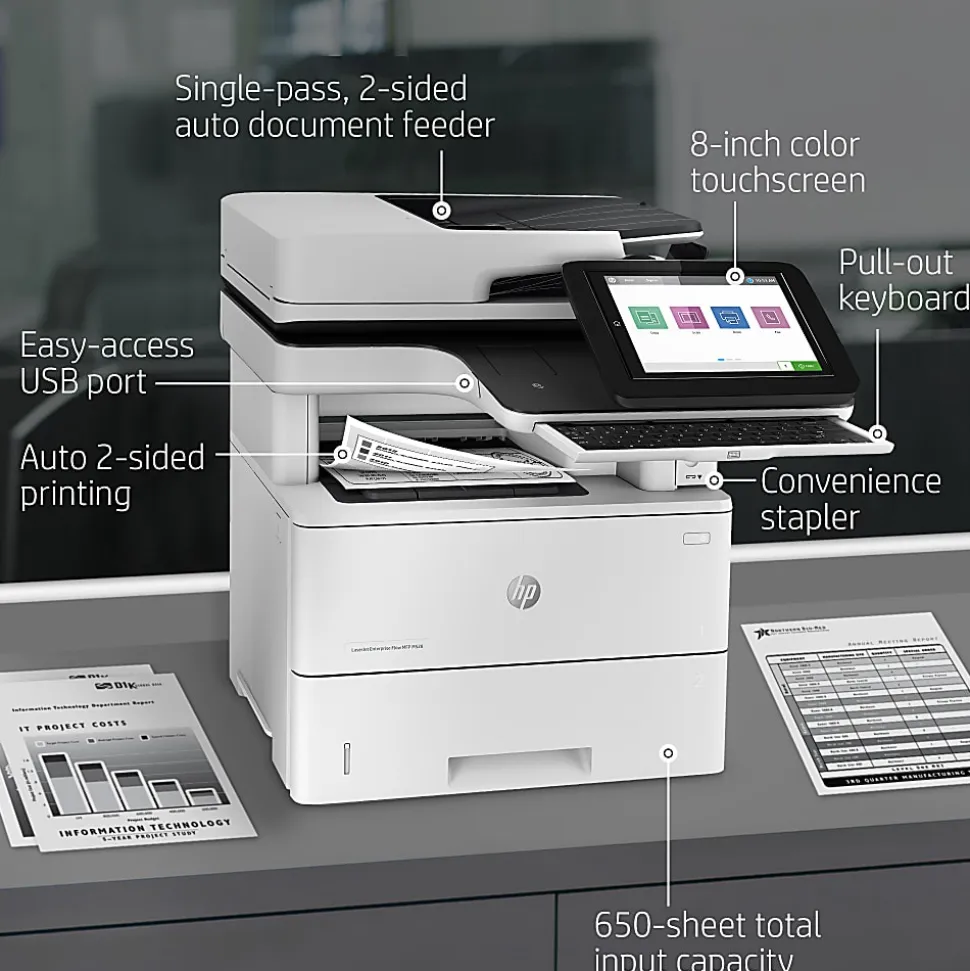 HP LaserJet Enterprise Flow MFP M528c Laser Monochrome Printer, 1PV66ABGJ
