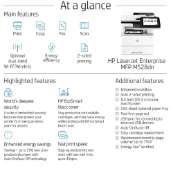 HP LaserJet Enterprise MFP M528dn Laser Monochrome Printer