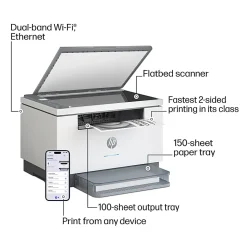 HP LaserJet MFP M234dw Wireless Printer, Print, scan, copy, Fast speeds, Easy setup, Mobile printing, Best for home office/small business, AI-enabled