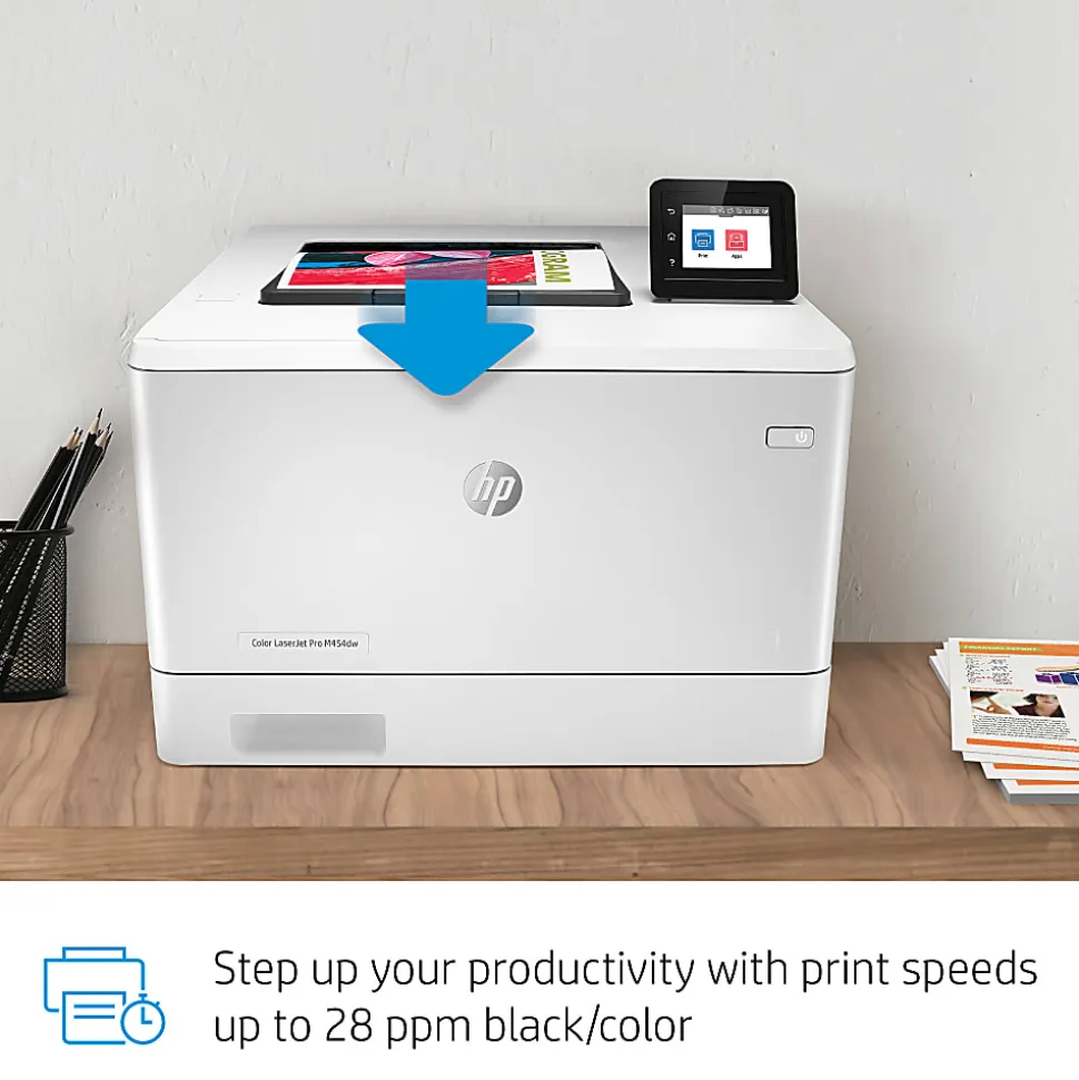 HP LaserJet Pro M454dw Wireless Laser Color Printer