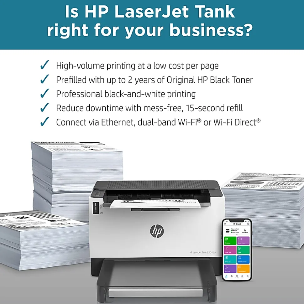 HP LaserJet Tank 2504dw Laser Monochrome Printer
